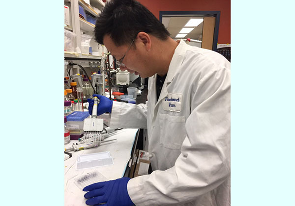 吳磊燕博士專(zhuān)注實(shí)驗(yàn)